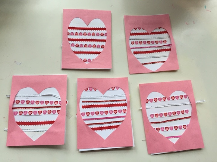 ribbon heart cards kidlist
