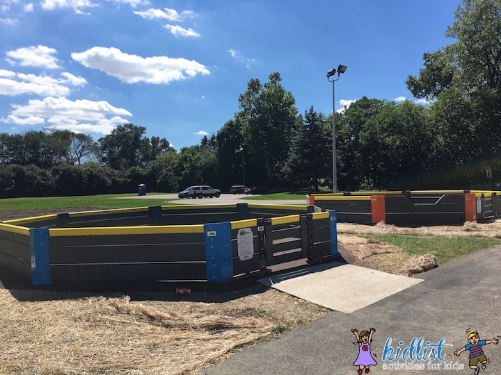 There are also two gaga ball pits with a recycled rubber surface.