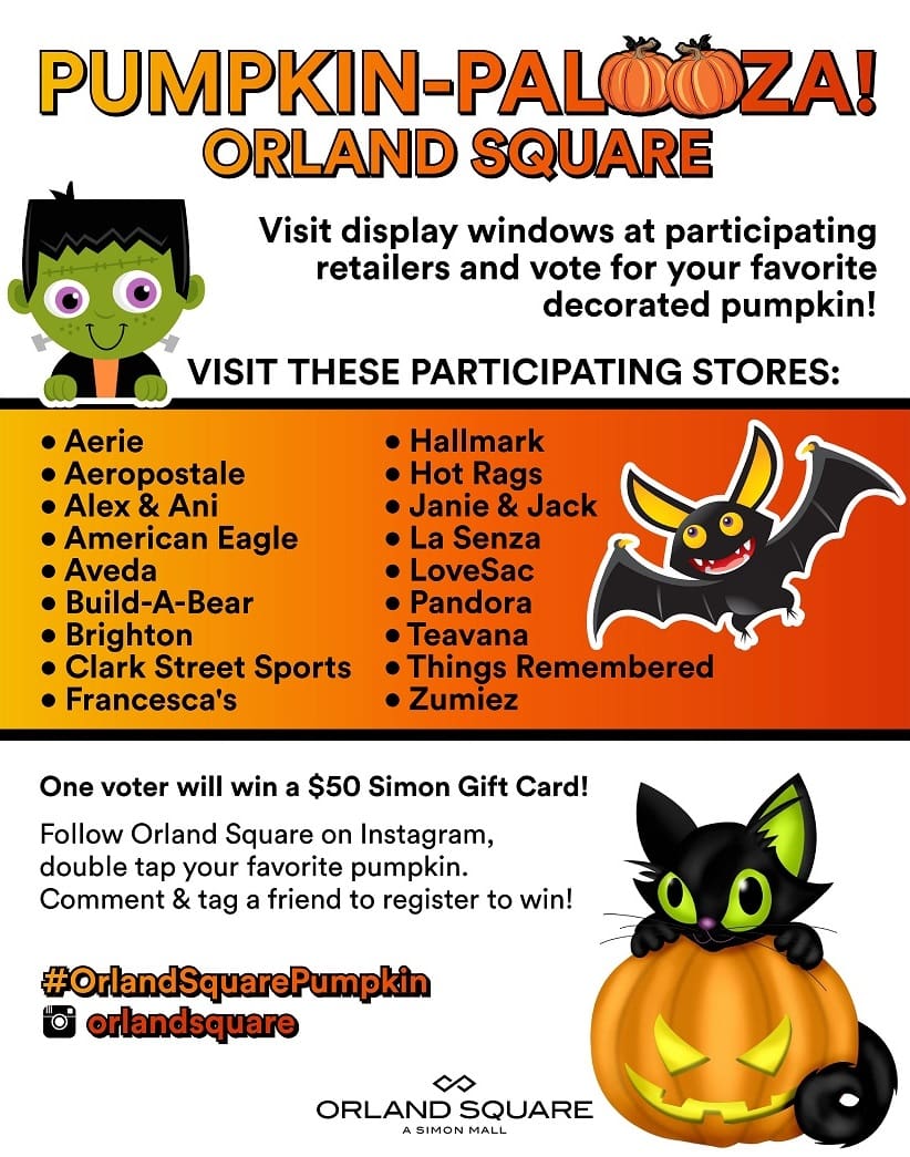 Orland Square Pumpkin-Palooza Retailer Decorating - Kidlist