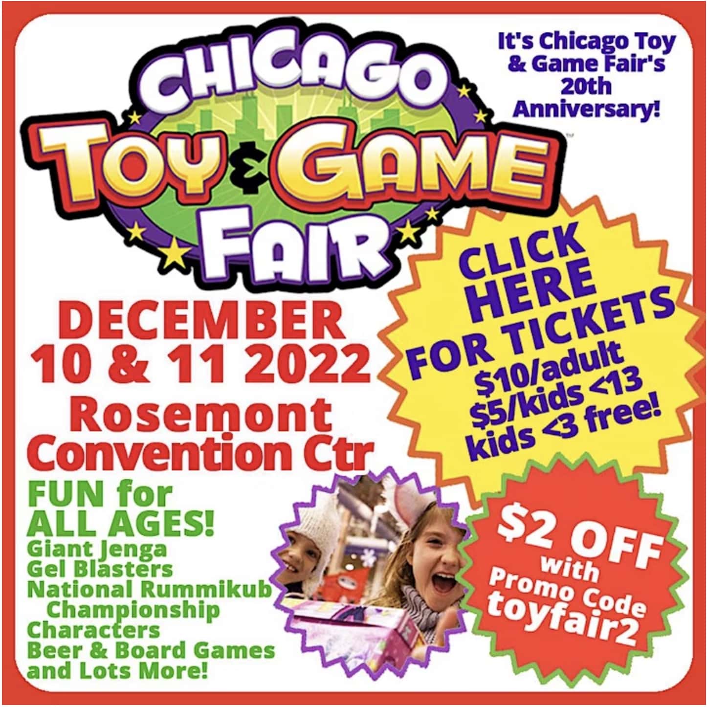 The Chicago Toy and Game Fair is Back!